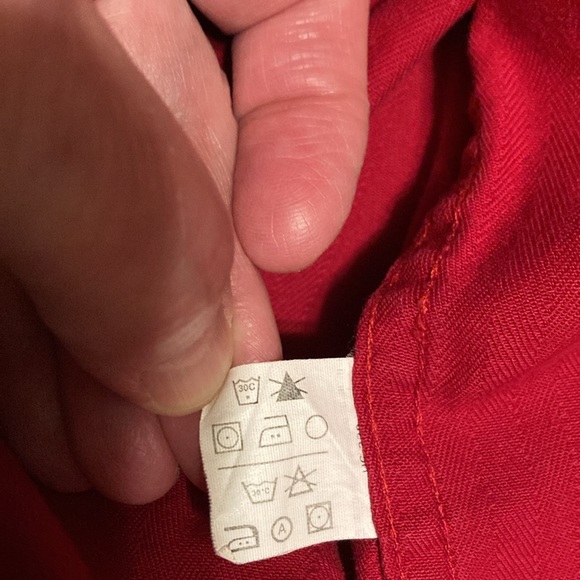 Chaps Ralph Lauren Red Button down - Picture 5 of 6